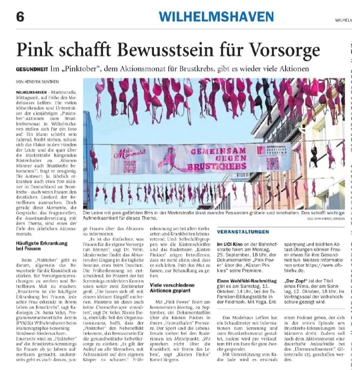 Gemeinsam gegen Brustkrebs